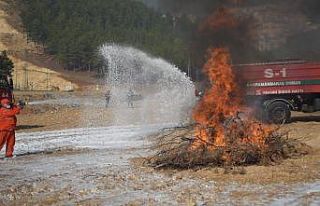 Kahramanmaraş’ta yangın tatbikatı