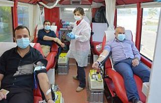 Kan bağışı seferberliğine destek