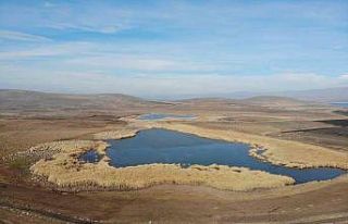 Kars’ta saklı cennet ’Lavaş Gölü’ havadan...