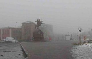 Kars’ta yoğun sis hayatı olumsuz etkiliyor