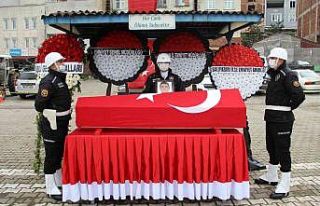 Kazada hayatını kaybeden bekçi için tören