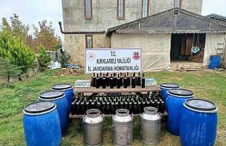 Kırklareli’nde 4 bin 881 litre kaçak içki ele...