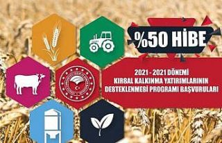 Kırsal kalkınma hibe desteği başvuruları başladı