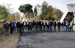 Kızılca - Çayırlı grup yolu asfaltlanıyor