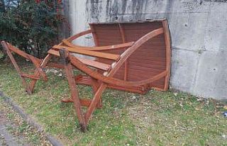 Kızılcahamam’da fırtına çardakları devirdi