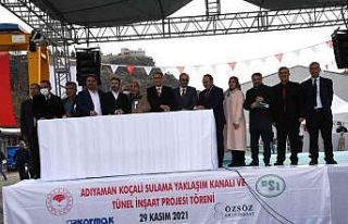 Koçali Barajı’nın sulama kanalı tüneline başlandı