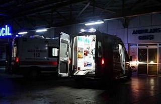 Köy yolunda motosiklet kazası