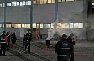 Kuruyemiş fabrikası yangını büyümeden söndürüldü