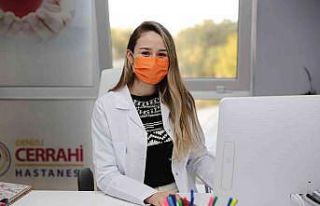 Lösemiye farkındalık için turuncu maske taktılar