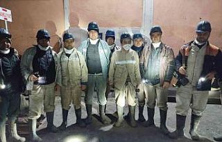 Madenci, ocaktan acil çıkış tatbikatı yaptı