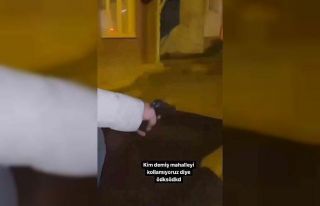 Maganda sağa sola böyle ateş açtı