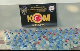 Malatya’da 460 litre sahte alkol ele geçirildi