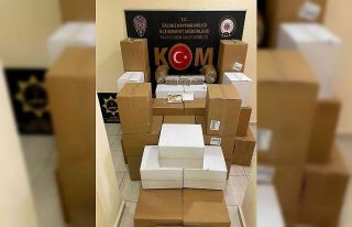 Manisa’da 361 bin adet makaron ele geçirildi