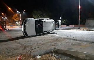 Manisa’da korkutan kaza kameralara böyle yansıdı