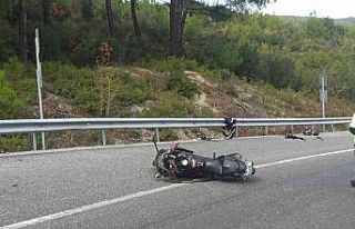 Manisa’da motosiklet kazası: 1 yaralı