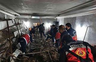 Mantar fabrikasında göçük: 6 yaralı