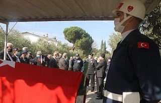 Manyas’ta vefat eden gaziye askerî tören