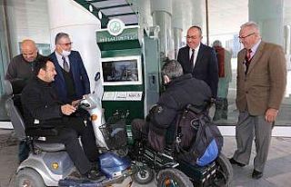 Meram’da engelliler için akü şarj istasyonları...