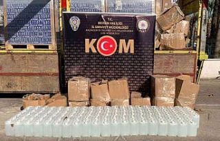 Mersin’de 900 litre etil alkol ele geçirildi