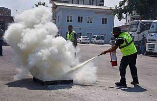 MESKİ çalışanlarına yangın eğitimi