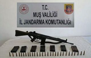 Muş’ta terör örgütü PKK’ya ait silah ele...