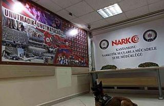 Narkotik köpeği “Ceku” buldu, 4 kilogram esrar...