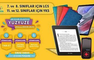 Nevşehir Belediyesinden ödülü deneme sınavı