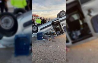 Nevşehir’de otomobil takla attı: 4 yaralı