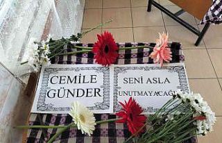 Öğrenciler, ölen arkadaşlarını unutmadı