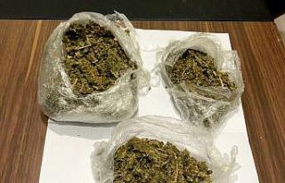 Okul servisinden 240 gram esrar çıktı