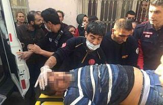 Ölmek isteyen genç yardıma gelen vatandaşın üzerine...