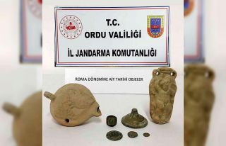Ordu’da Roma dönemine ait eserler ele geçirildi