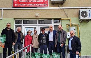 Osmaneli’ de 90 çiftçiye yonca tohumu dağıtımı...