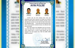 Otobüs kazasına ilk müdahaleyi yapan polisler ’ayın...