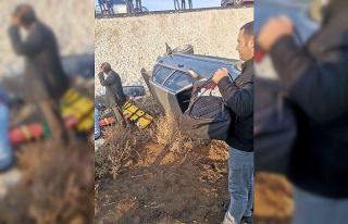 Otomobil şarampole yuvarlandı: 2 yaralı