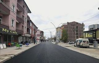 Özalp ilçesinde asfalt çalışması