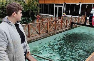 (Özel) Bu işletmede herkes kendi yiyeceği balığı...