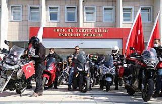 (ÖZEL) Motosiklet tutkunları onkolojide tedavi gören...