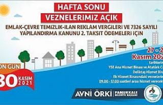 Pamukkale’de hafta sonu vezneler açık olacak