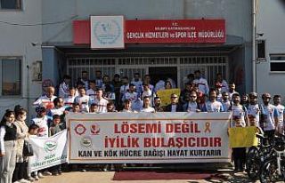 Pedallar lösemiye dikkat çekmek için Cudi Dağı’na...