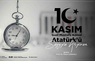 Rektör Çomaklı’dan 10 kasım mesajı