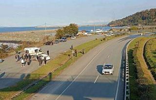 Rize’de takla atan aracın sürücüsü yaralandı