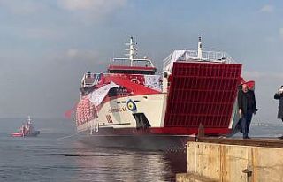 Ro-Ro gemisi “Tekirdağ 59” denize indi