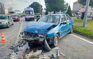 Samsun’da 3 aracın karıştığı kaza: 2 yaralı