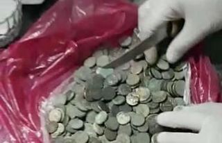 Samsun’da jandarma 265 adet sikke ele geçirdi