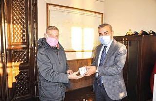 Sanatçı Ahmet Mekin’den Kaymakam Atasoy’a ziyaret