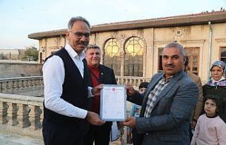 Şanlıurfa’da 150 aileye tapuları verildi