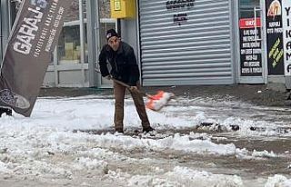 Sarıkamış’ta kar mesai başladı