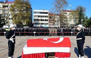 Şehit trafik polisi için tören düzenlendi