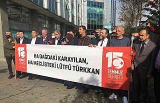Şehit yakınları ve gazilerden Lütfü Türkkan’a...